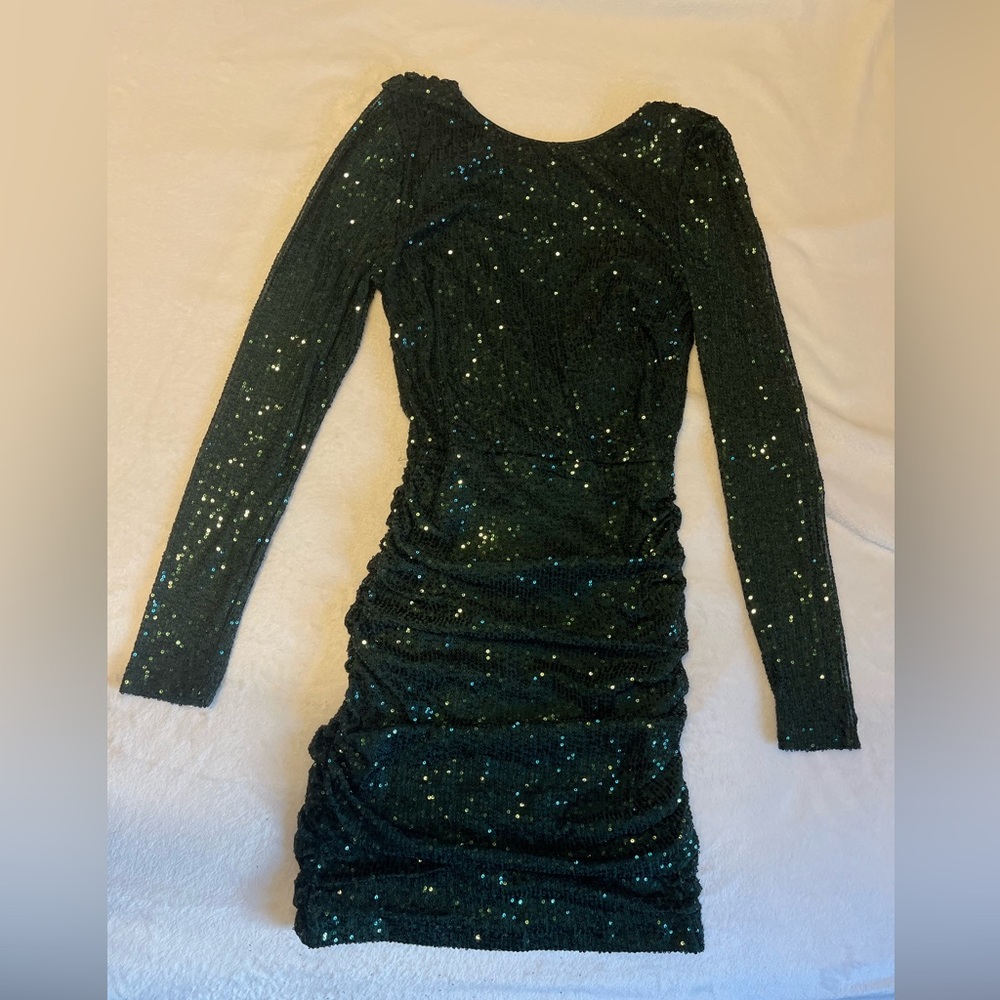 Windsor Sequin Long Sleeve Dress
